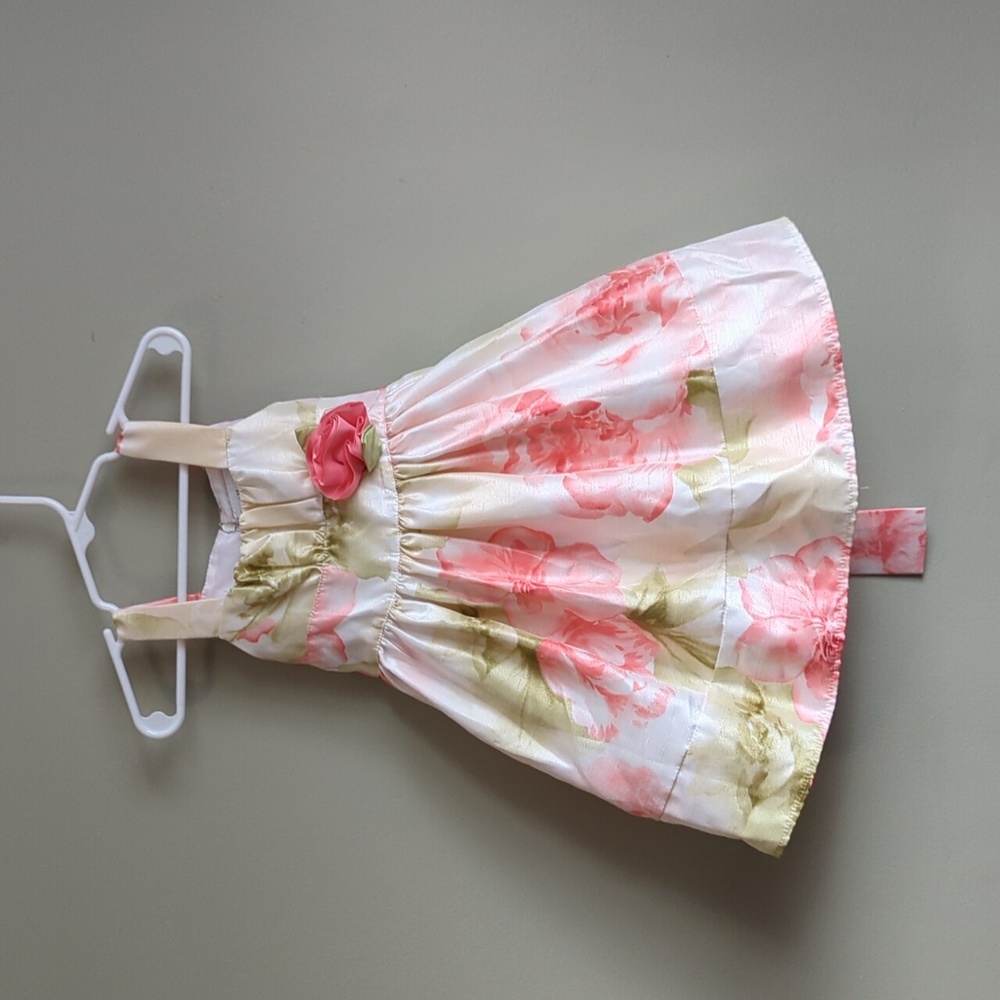 Spring Floral Party Dress - 2T - Sweetheart Rose